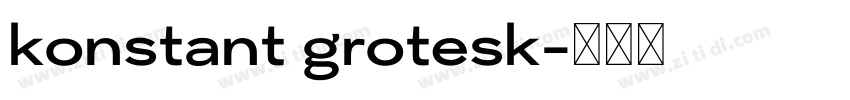 konstant grotesk字体转换